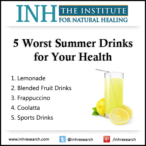 The summer heat can get to your head… But don’t let it affect your beverage choices. Here are five of the worst summer drinks and their healthier alternatives.