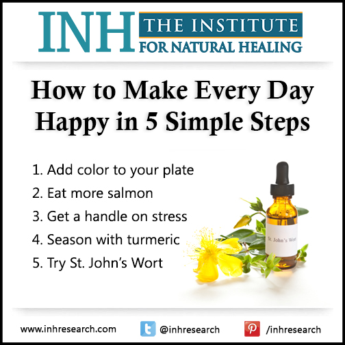 Feeling bummed out? It happens to all of us. But there are easy, natural ways to boost your mood. Try these five simple steps to feel a little bit happier each day.