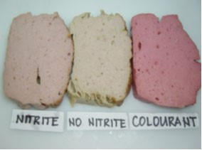 Nitrites and colorants add an unnatural pink hue to processed meats.