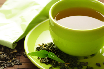 Sip pure, organic green tea to fight cancer.