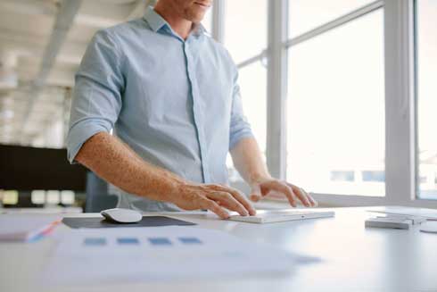 Man at Desk