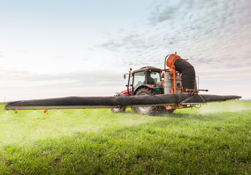 Spraying Pesticides