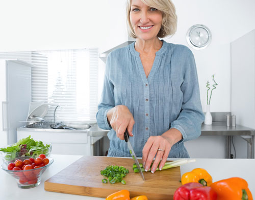 Woman Eating Healthy