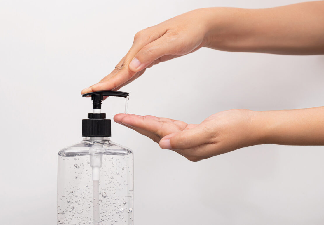 Photo of hand sanitizer.