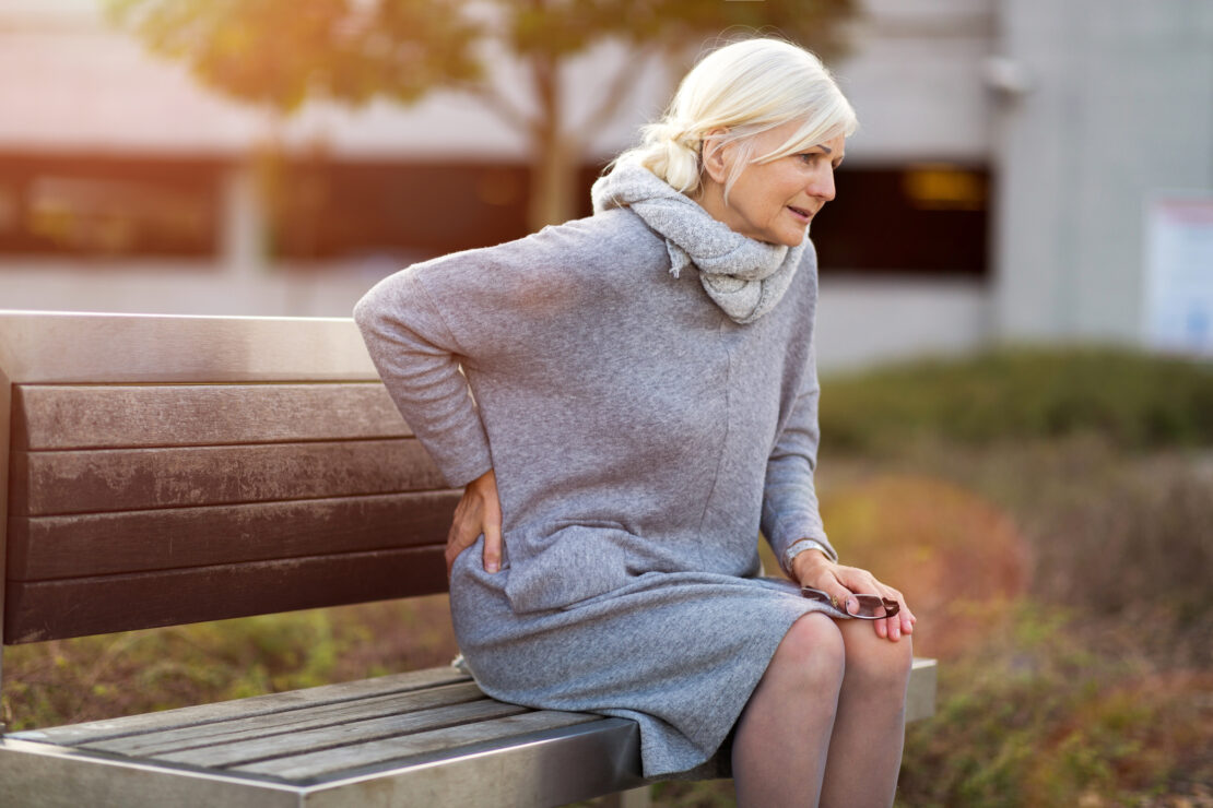 Photo of a woman in pain.