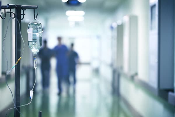 Photo of hallway in hospital.